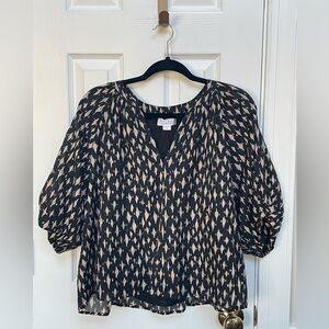 Velvet Graham & Spencer Harmony Nightfall V-Neck Top Women’s Medium NEW W/ TAGS